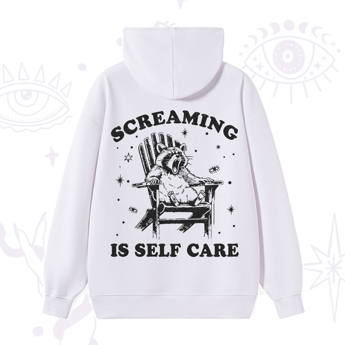 Purplehecate Screaming is Self Care Hoodie