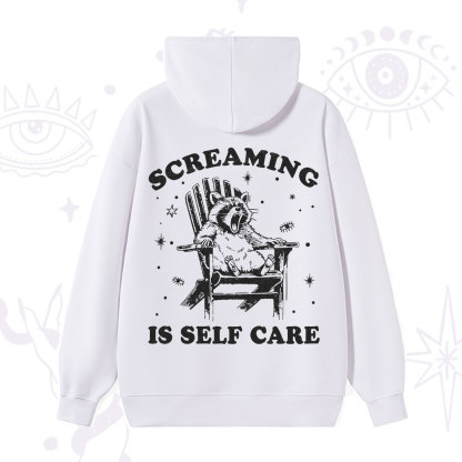 Purplehecate Screaming is Self Care Hoodie