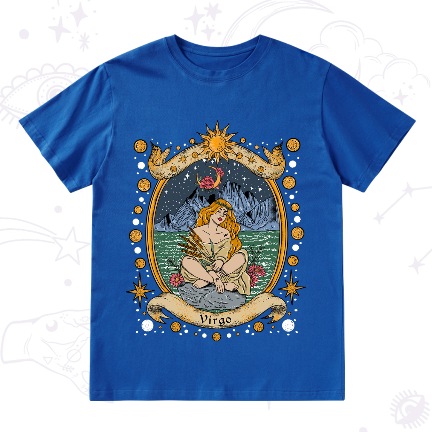 Purplehecate Celestial Virgo Zodiac T-Shirt