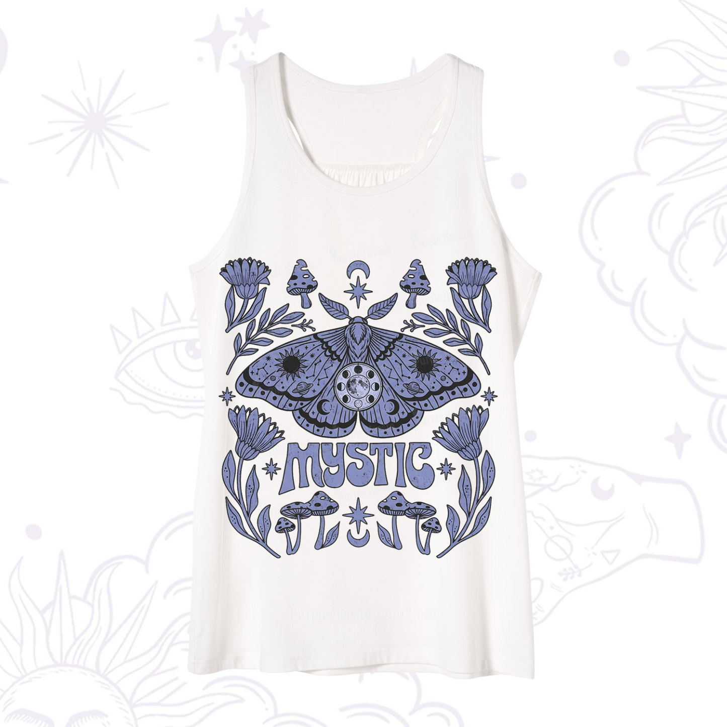 Purplehecate Celestial Moth Mushrooms Tank