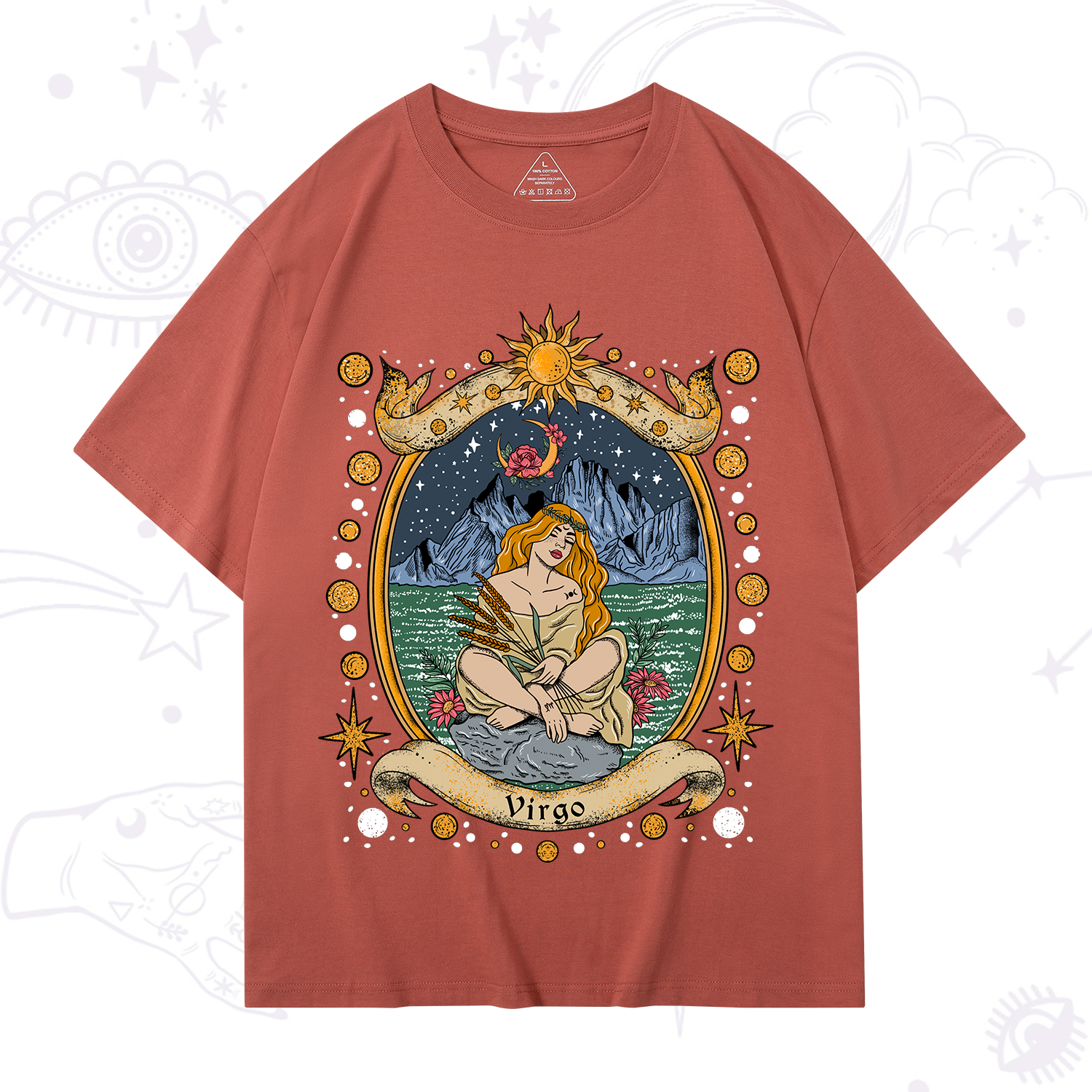 Purplehecate Celestial Virgo Zodiac T-Shirt