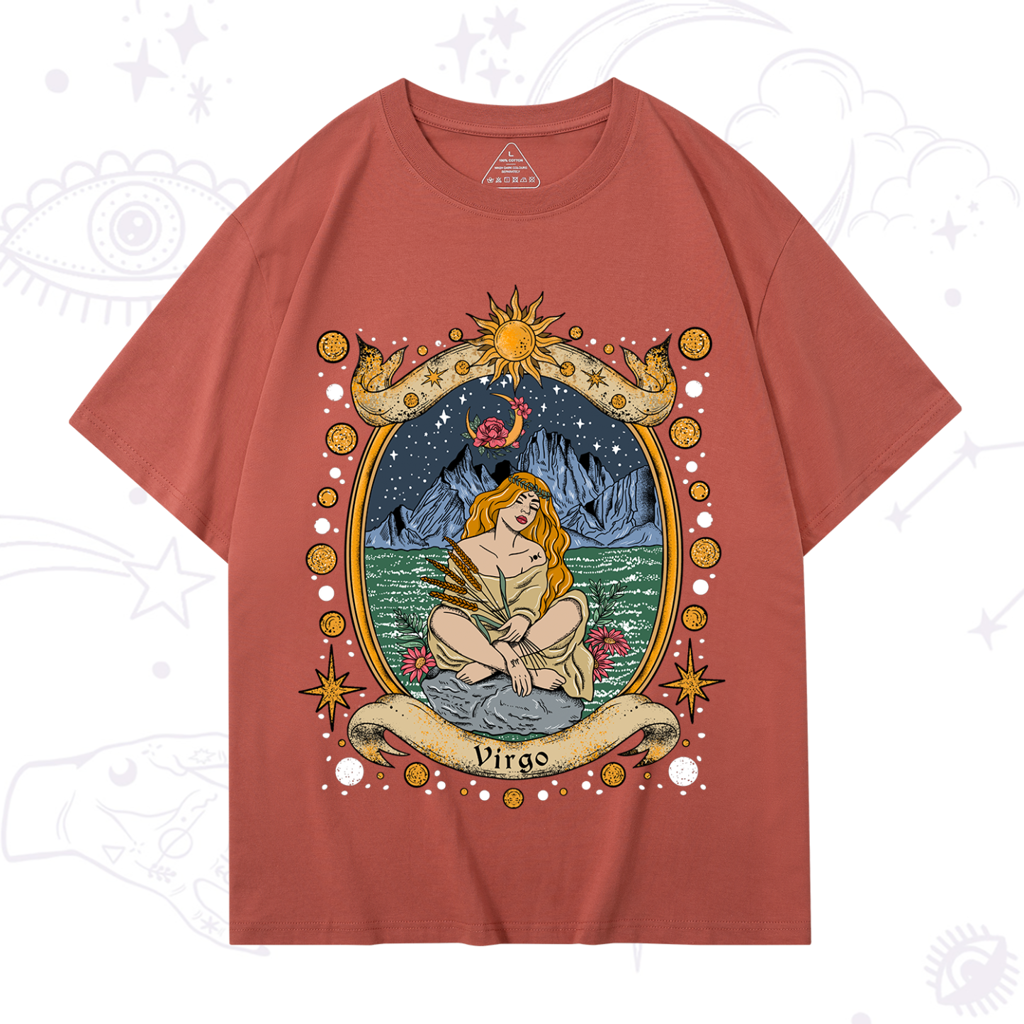 Purplehecate Celestial Virgo Zodiac T-Shirt