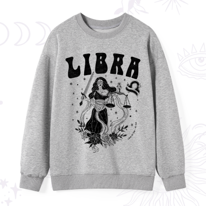 Purplehecate Libra Zodiac Glyphs Sweatshirt