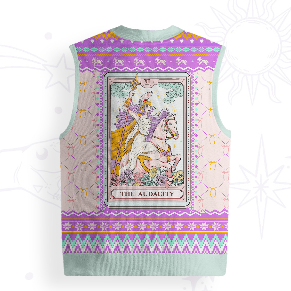 Purplehecate The Audacity Goddess Ugly Sweater Vest