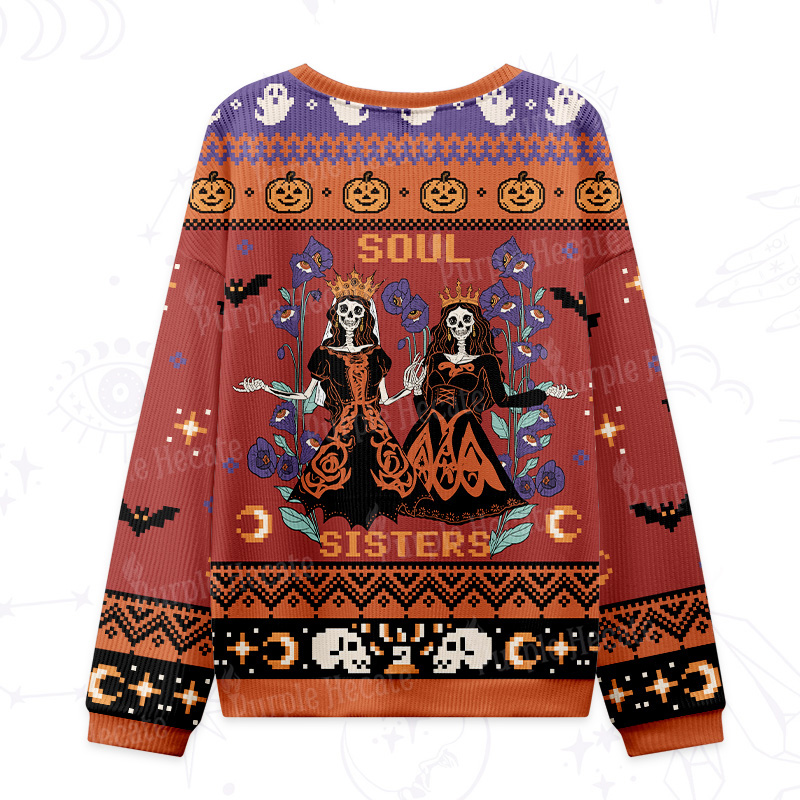 Purplehecate Soul Sister Ugly Halloween Sweatshirts