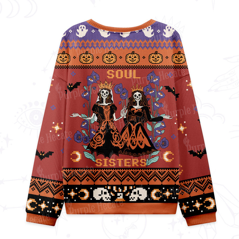 Purplehecate Soul Sister Ugly Halloween Sweatshirts