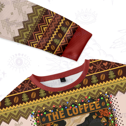 Purplehecate The Coffee Because Murder Is Wrong Oracle Card Ugly Christmas Sweatshirts