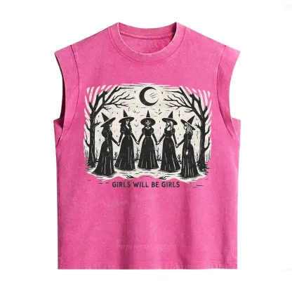 Purplehecate Girls Will Be Girls Vintage Washed Tank