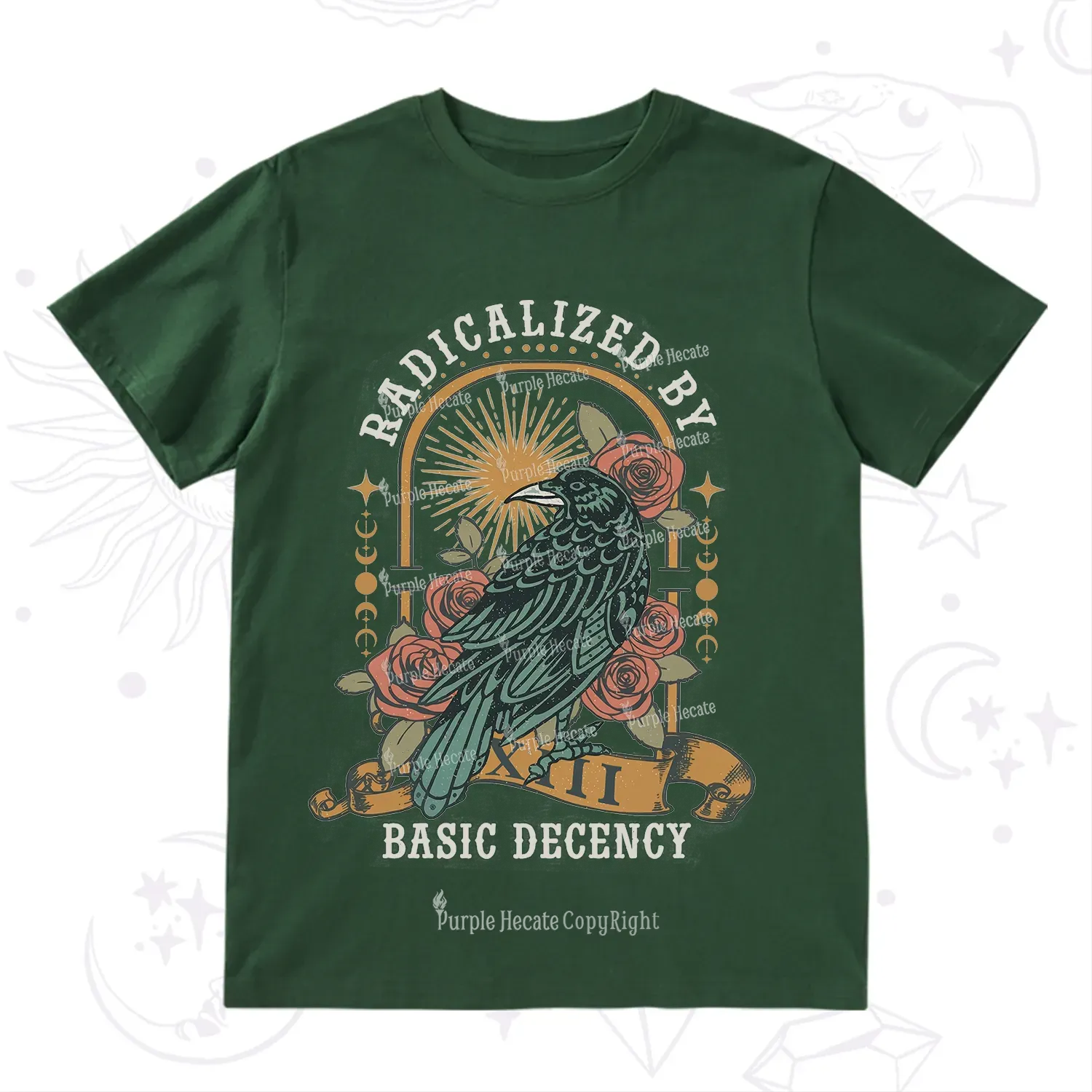 Purplehecate Radicalized By Basic Decency T-Shirt