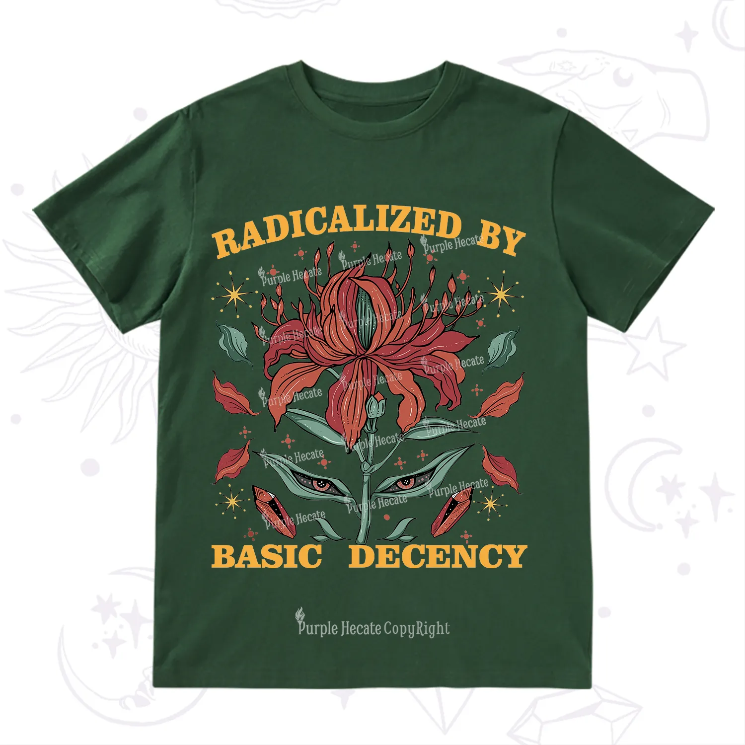 Purplehecate Radicalized By Basic Decency T-Shirt