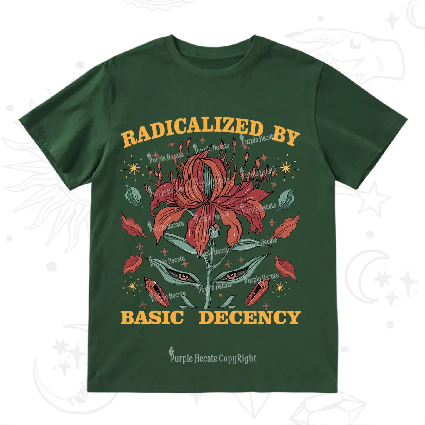 Purplehecate Radicalized By Basic Decency T-Shirt