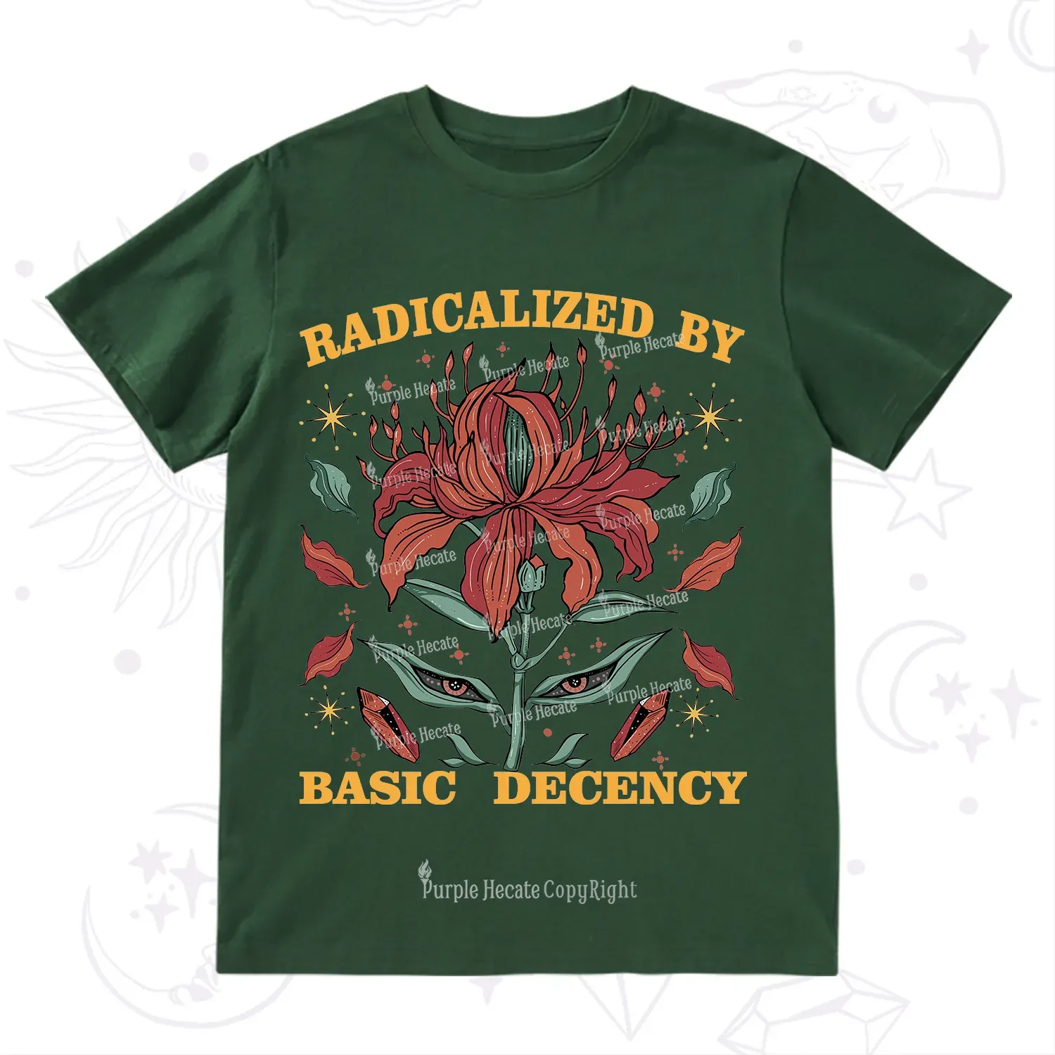 Purplehecate Radicalized By Basic Decency T-Shirt