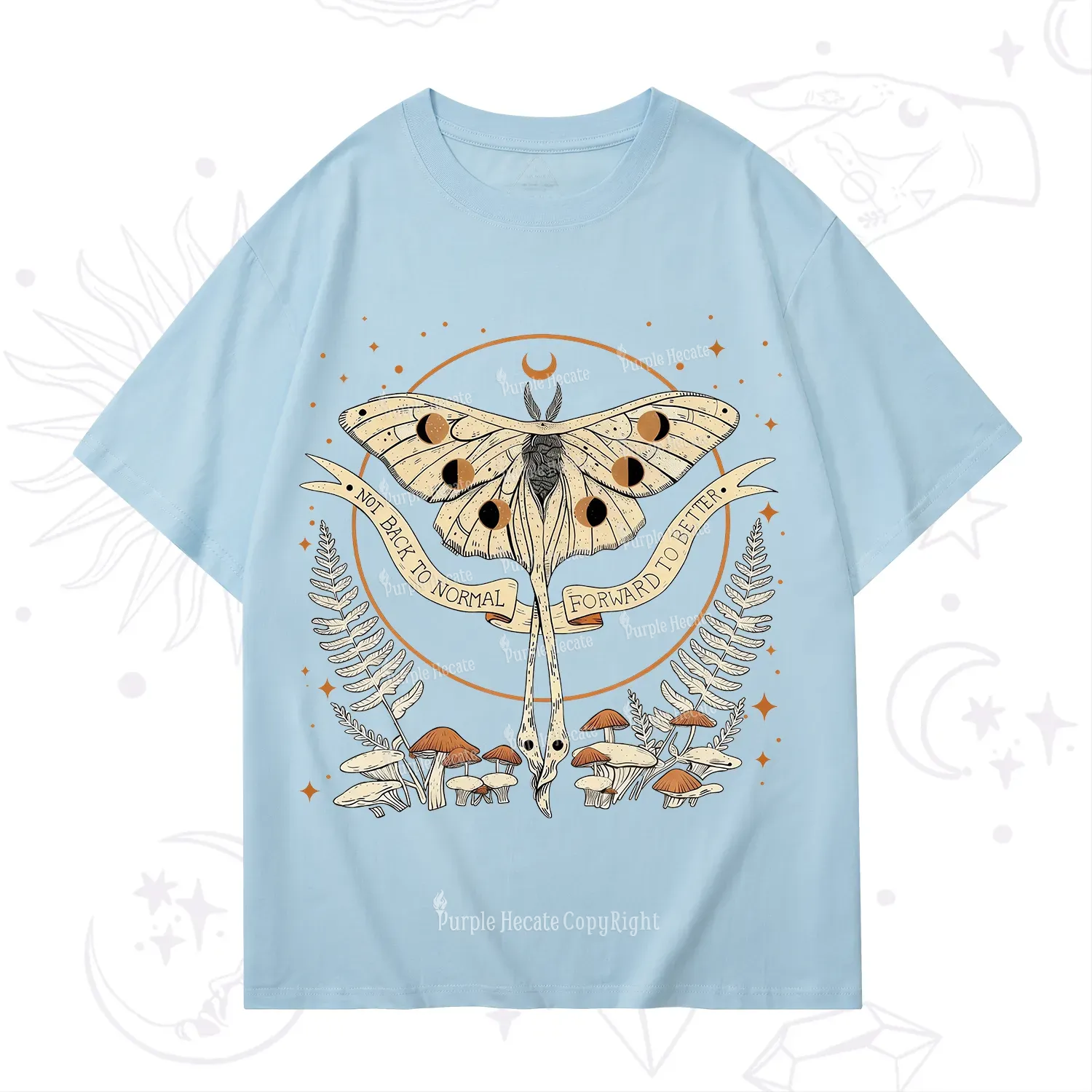 Purplehecate Celestial Moth T-Shirt