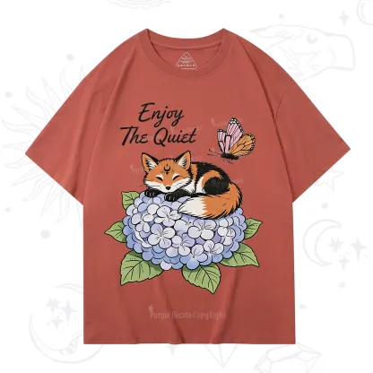 Purplehecate Enjoy The Quiet Fox T-Shirt
