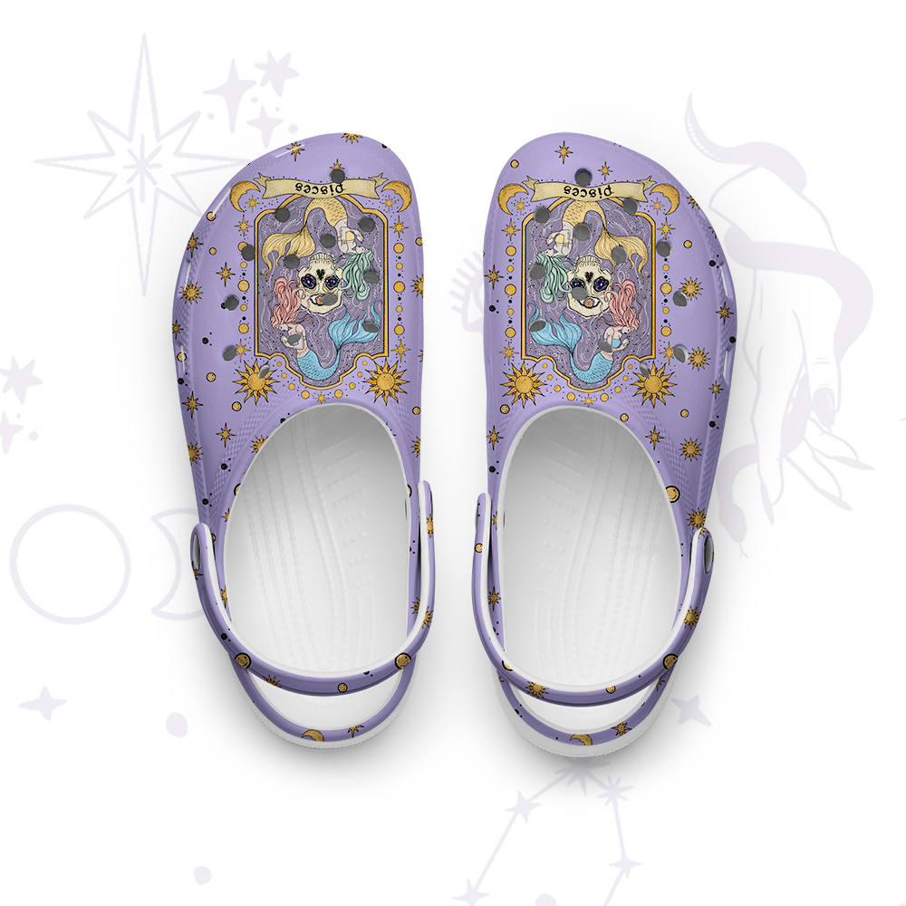Purplehecate Pisces Zodiac Rubber Clogs