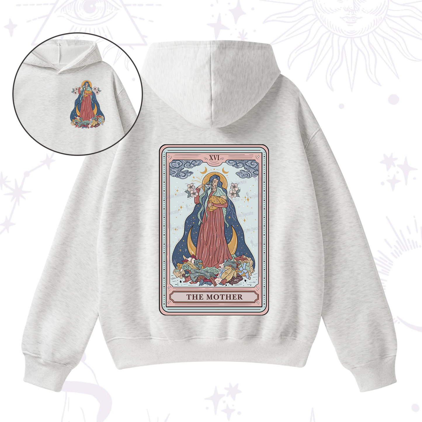 Purplehecate The Mother Tarot Fleece Hoodie Suit