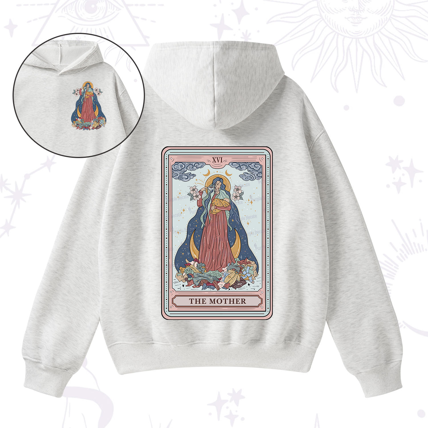 Purplehecate The Mother Tarot Fleece Hoodie Suit