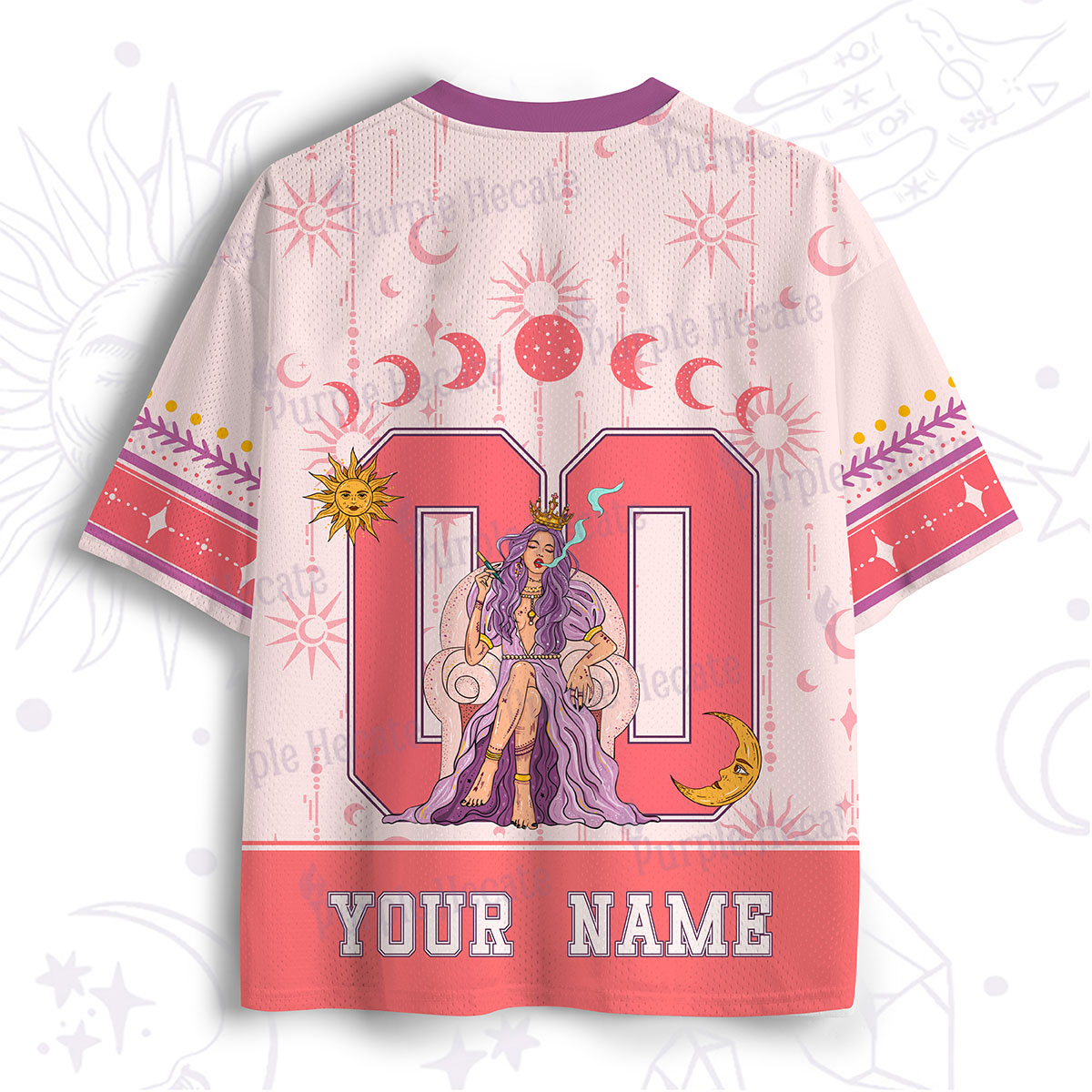 Personalized Purplehecate Arcana 02 The High Priestess Mesh Jersey
