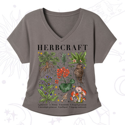 Purplehecate Magical Herbcraft V-Neck T-Shirt