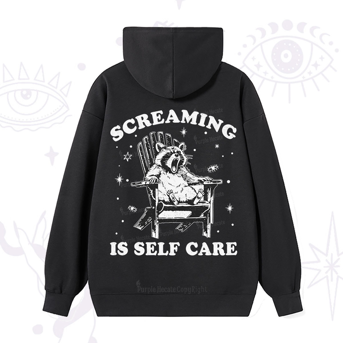 Purplehecate Screaming is Self Care Hoodie