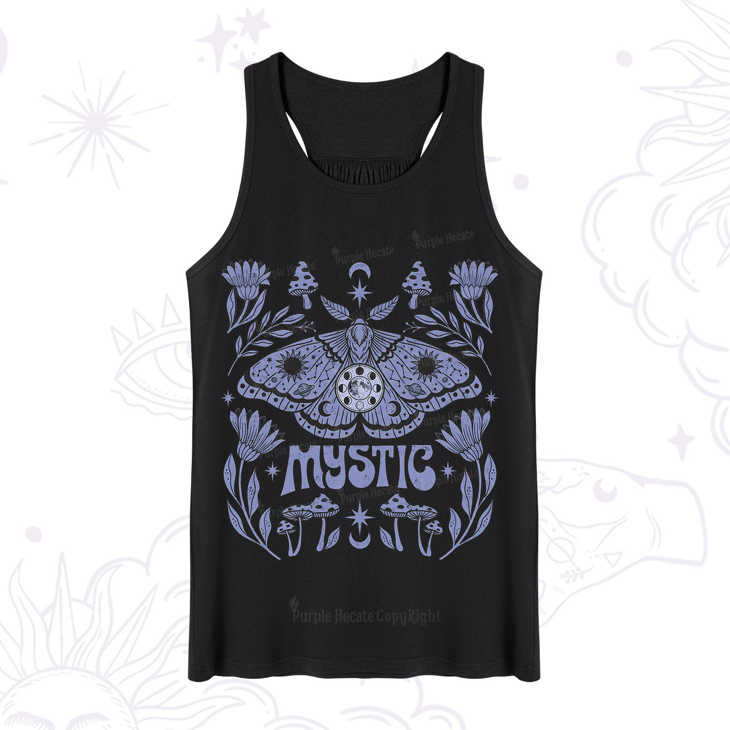 Purplehecate Celestial Moth Mushrooms Tank