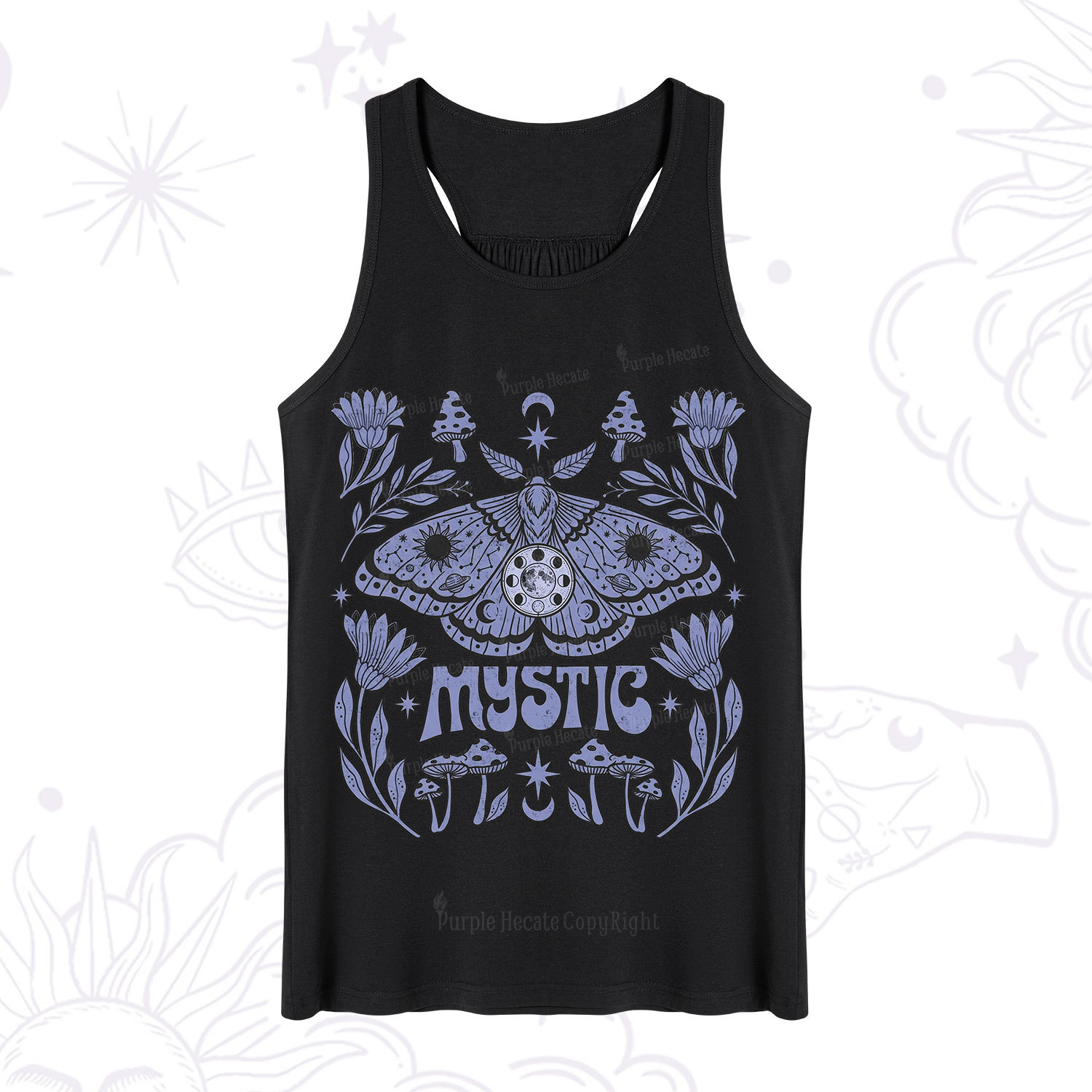 Purplehecate Celestial Moth Mushrooms Tank