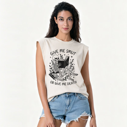 Purplehecate Give Me Smut Or Give Me Death Vintage Washed Tank