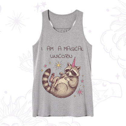 Purplehecate I Am A Magical Unicorn Raccoon Tank