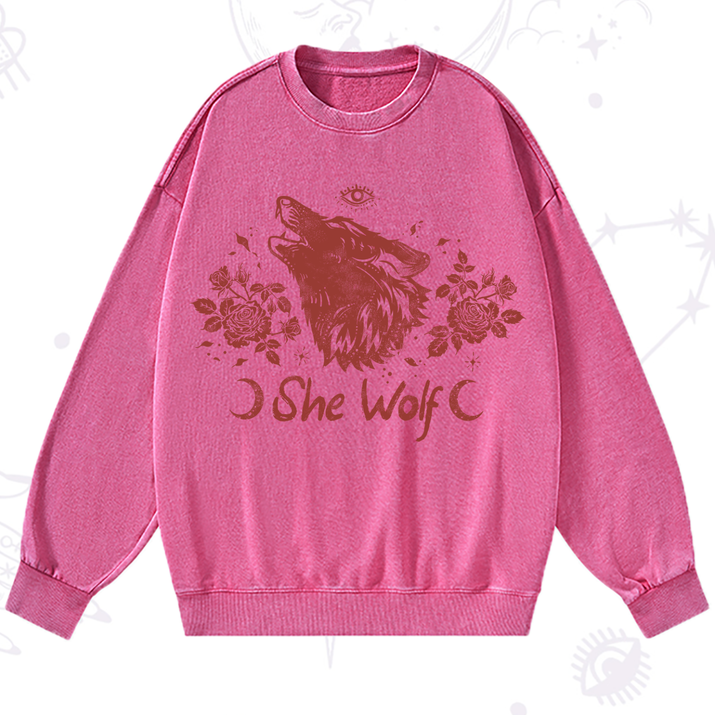 Purplehecate She Wolf Washed Sweatshirt
