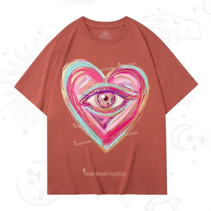 Purplehecate Eyes With Hearth T-Shirt