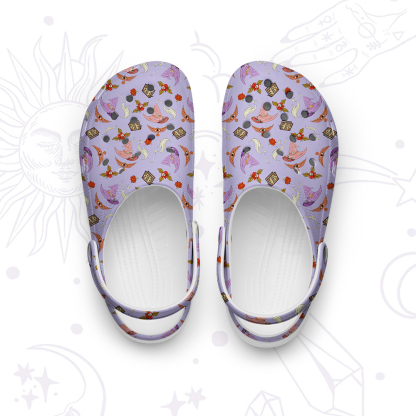 Purplehecate Fantasy Wizard Hat Rubber Clogs
