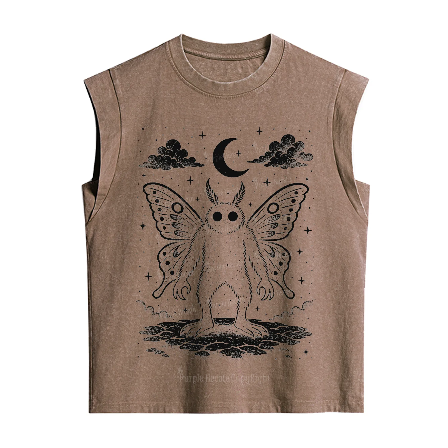 [Copy]Purplehecate Trash Raccoon Backyard Wildlife Vintage Washed Tank