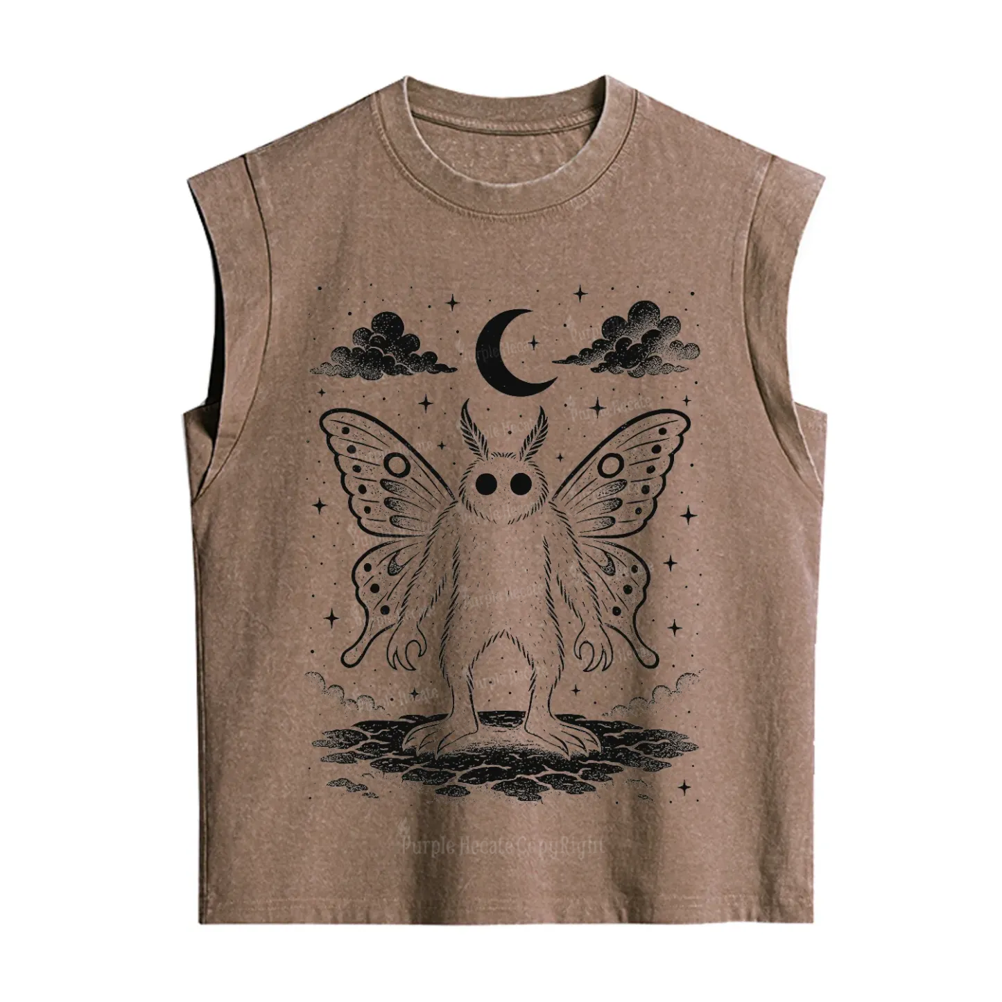 [Copy]Purplehecate Trash Raccoon Backyard Wildlife Vintage Washed Tank