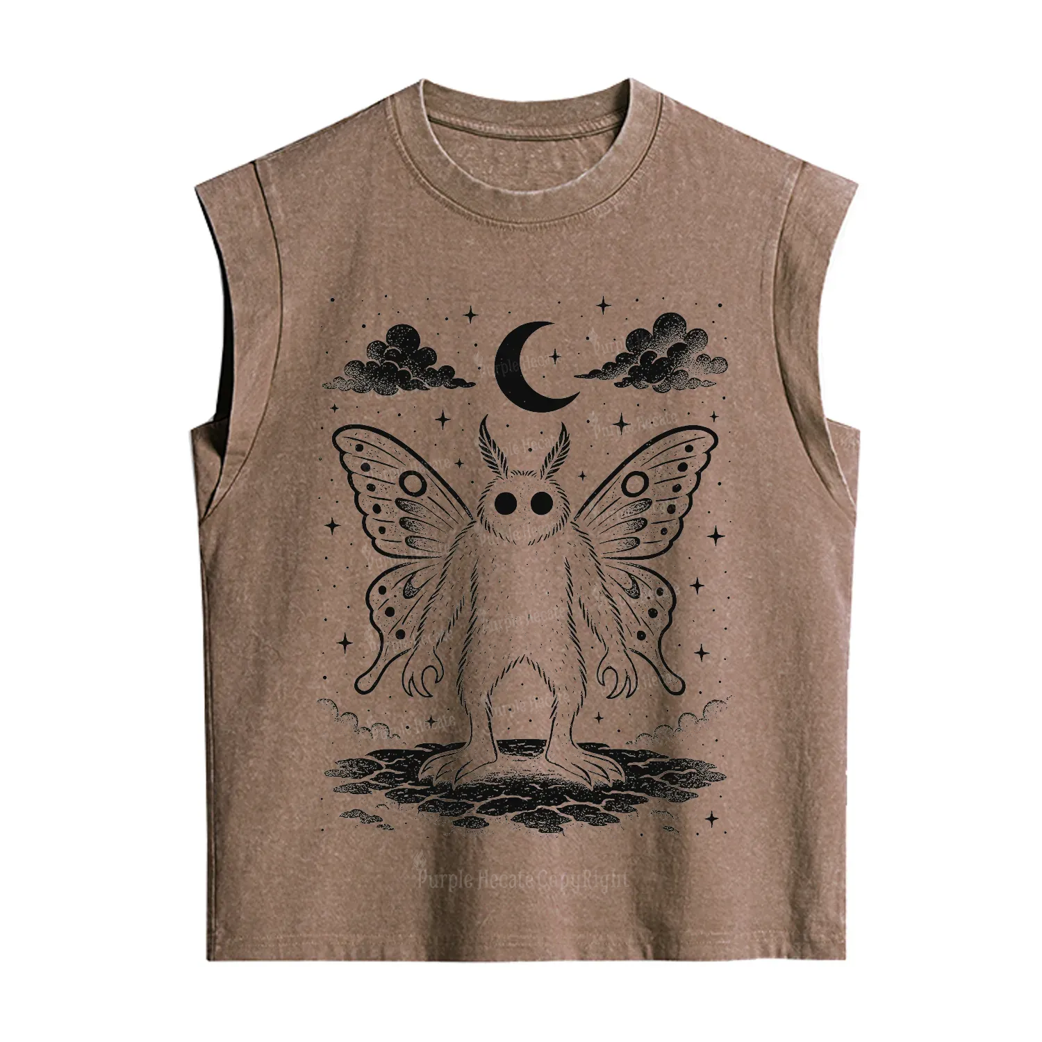 [Copy]Purplehecate Trash Raccoon Backyard Wildlife Vintage Washed Tank