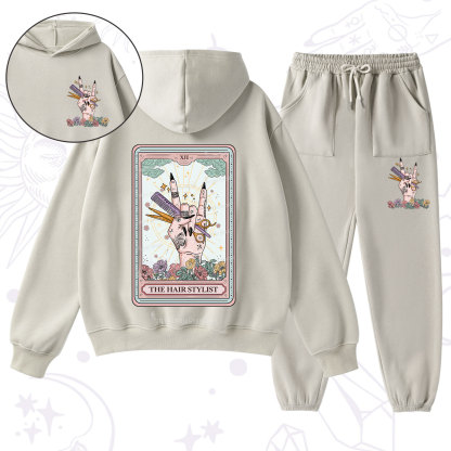 Purplehecate The Hair Stylist Tarot Fleece Hoodie Suit