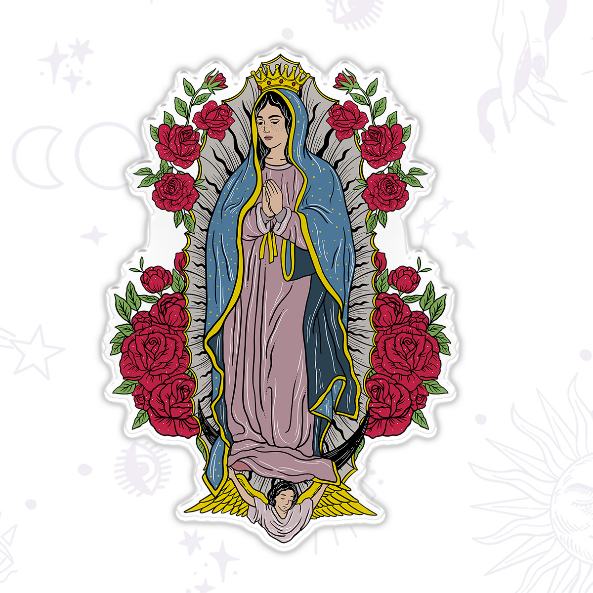 Purplehecate Mother Mary Magnet