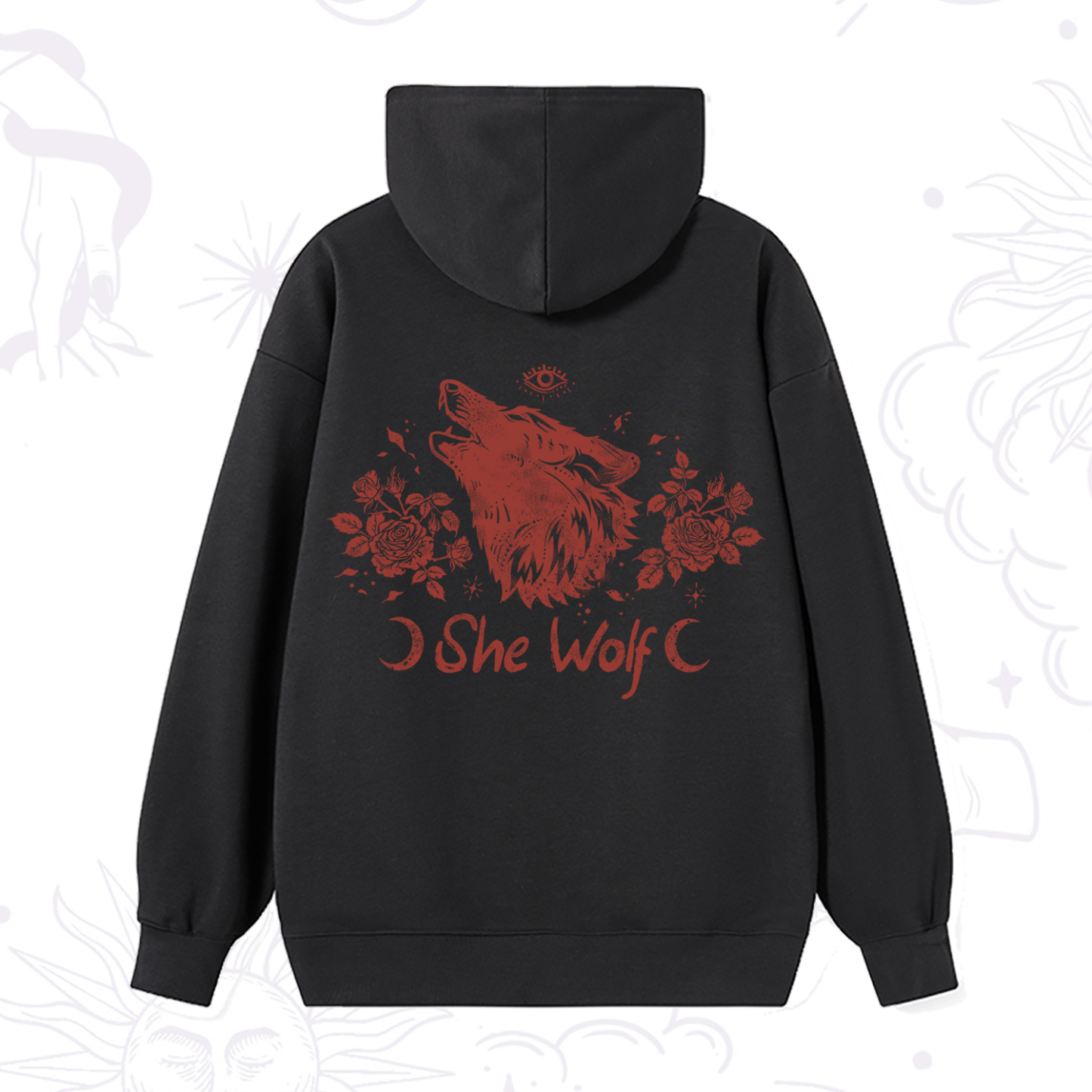 Magic Purplehecate She Wolf Hoodie