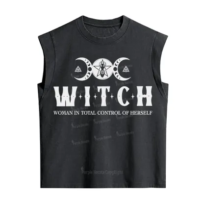 Purplehecate Hecate Woman in Total Control of Herself  Vintage Washed Tank