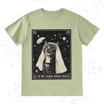 Purplehecate Cat In My Feral Bride Era Bachelorette T-Shirt