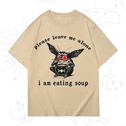 Purplehecate Mothman Eating Soup T-Shirt