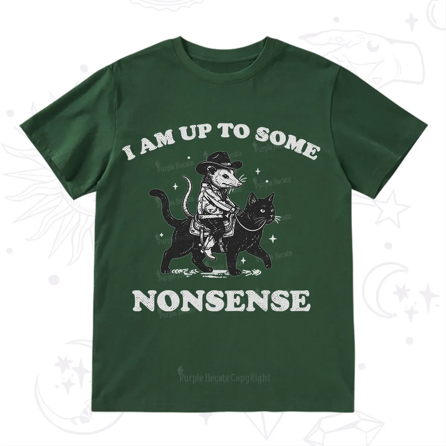 Purplehecate I Am Up To Some Nonsense Opossum T-Shirt