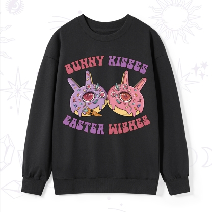 Purplehecate Bunny Kisses Easter Wishes Sweatshirt