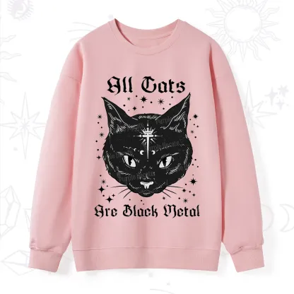 Purplehecate All Cats Are Black Metal Sweatshirt