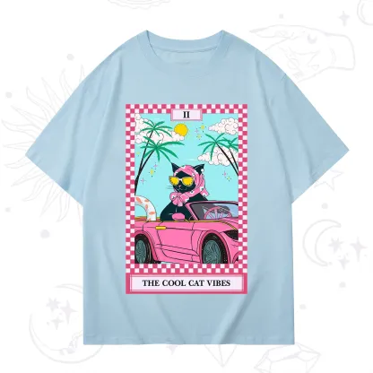 Purplehecate The Cool Cat Vibes Tarot T-Shirt