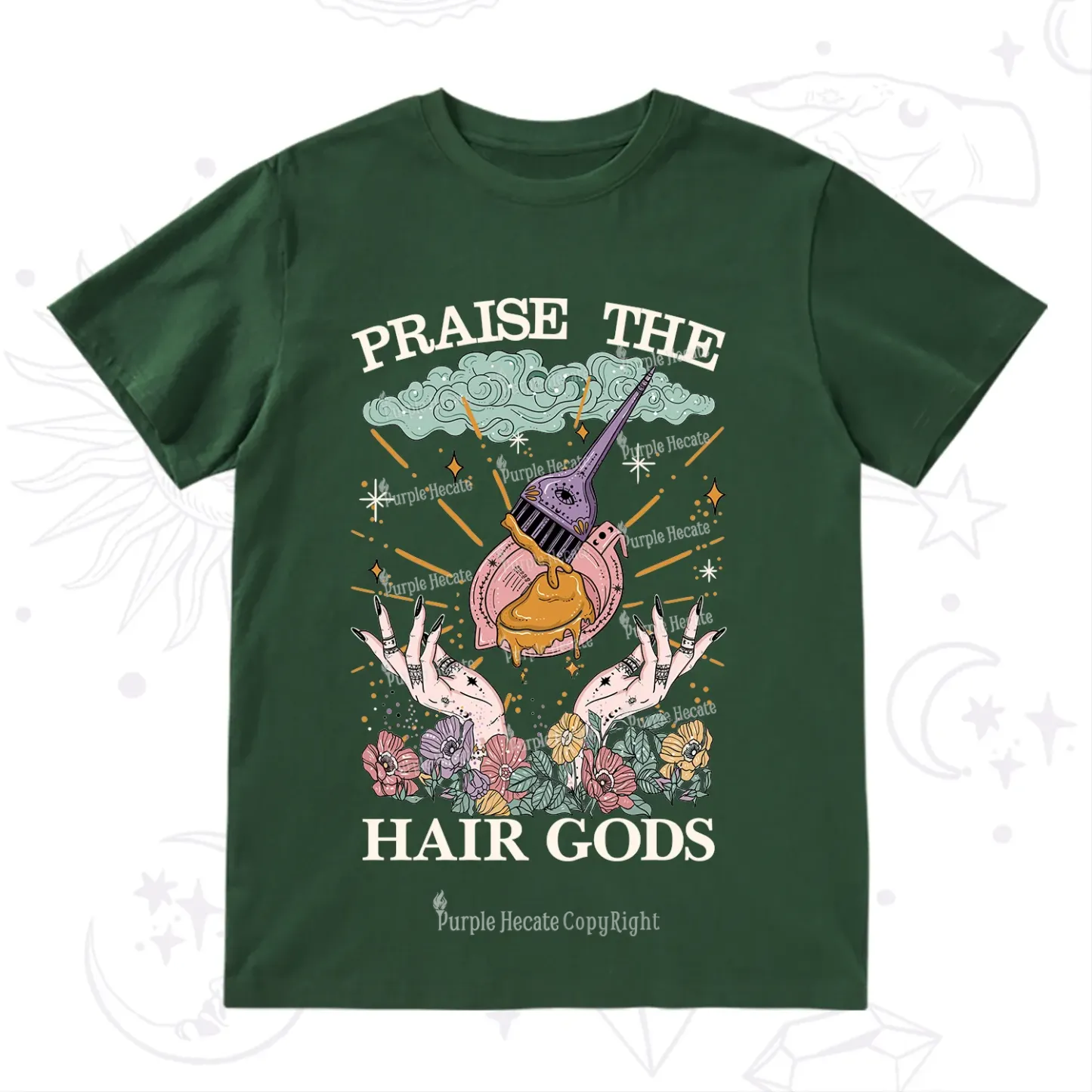 Purplehecate Praise The Hair Gods T-Shirt