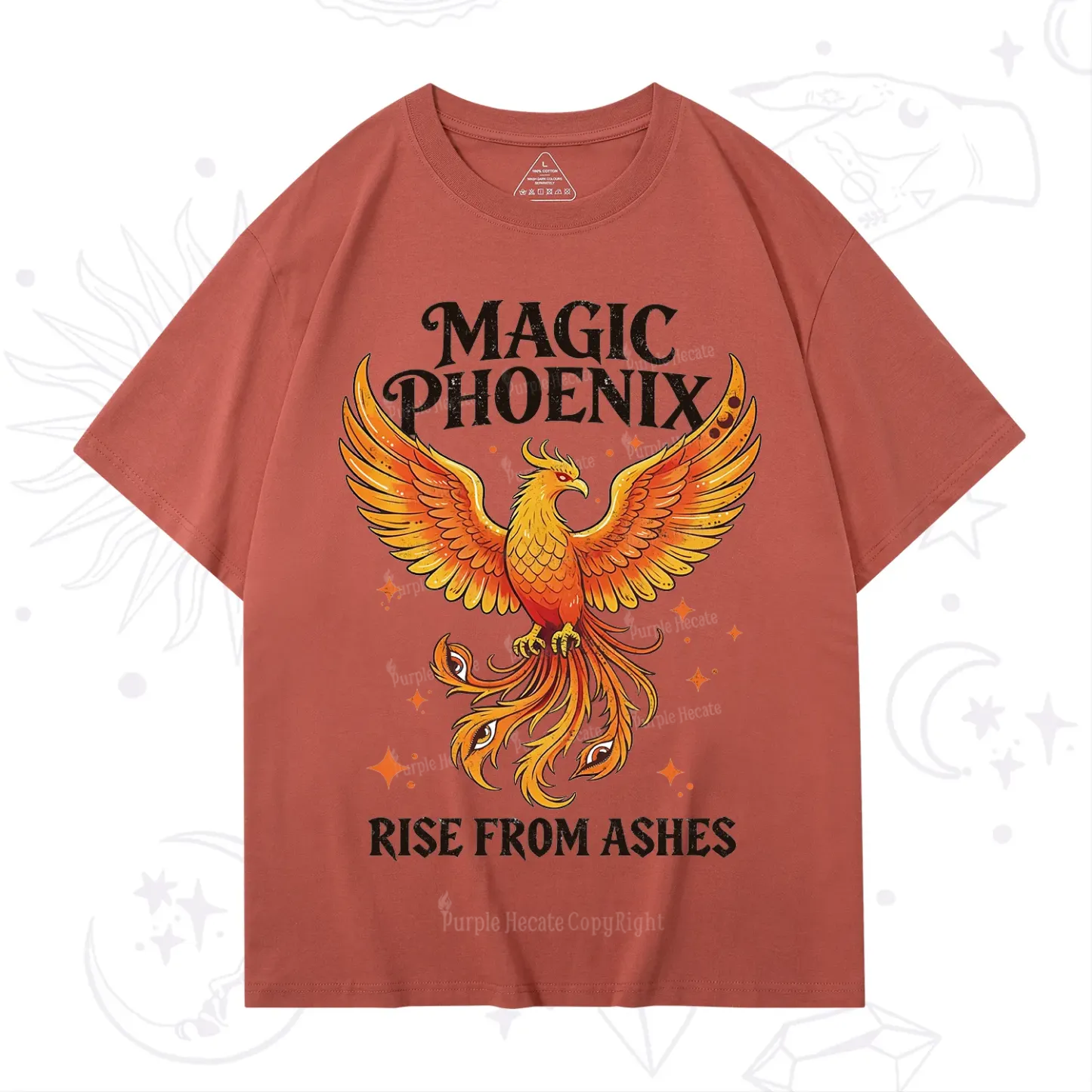 Purplehecate Magic Phoenix Rise From Ashes T-Shirt