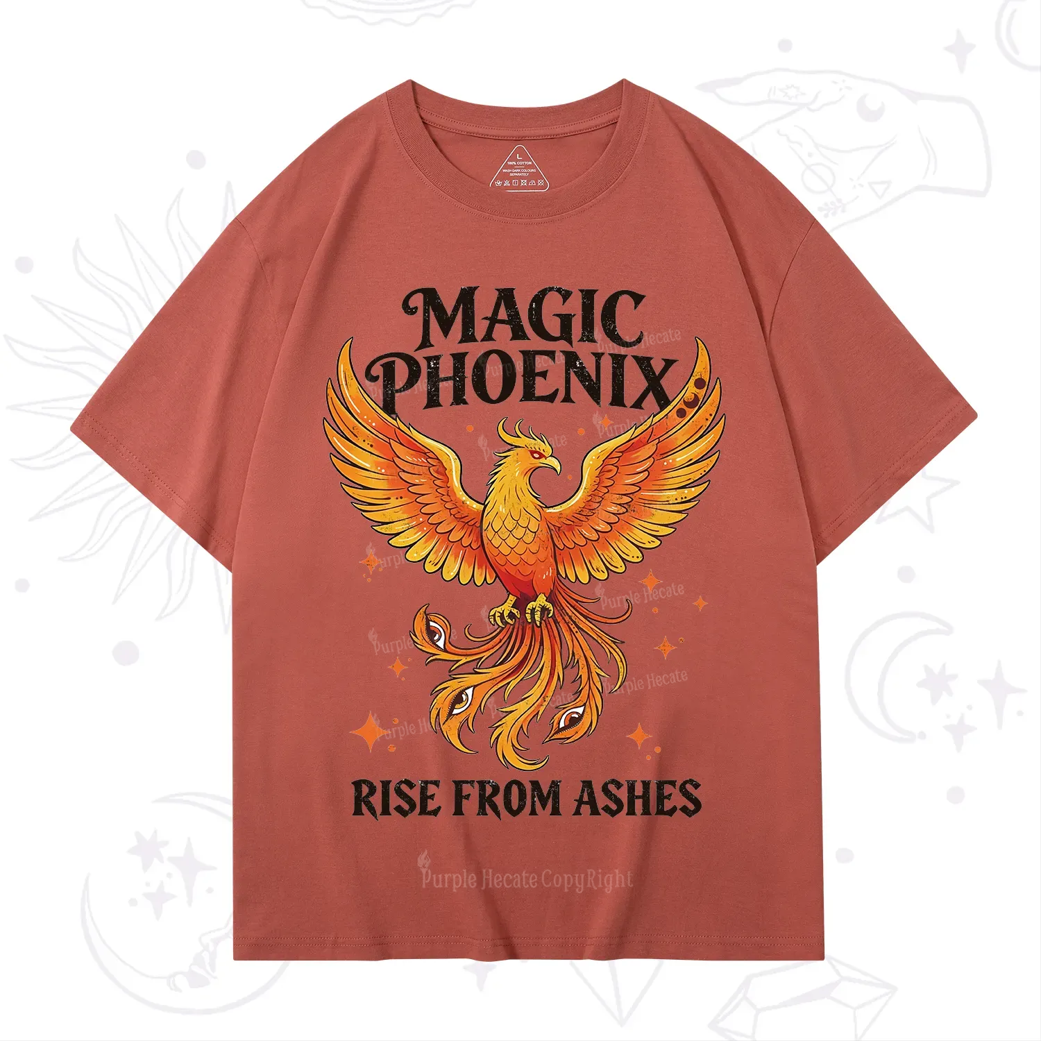 Purplehecate Magic Phoenix Rise From Ashes T-Shirt