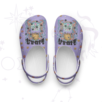 Purplehecate Libra Spirit Zodiac Rubber Clogs