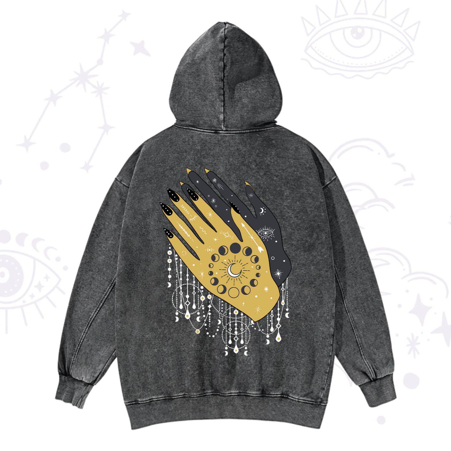 Magic Purplehecate Wash Your Hands Washed Hoodie