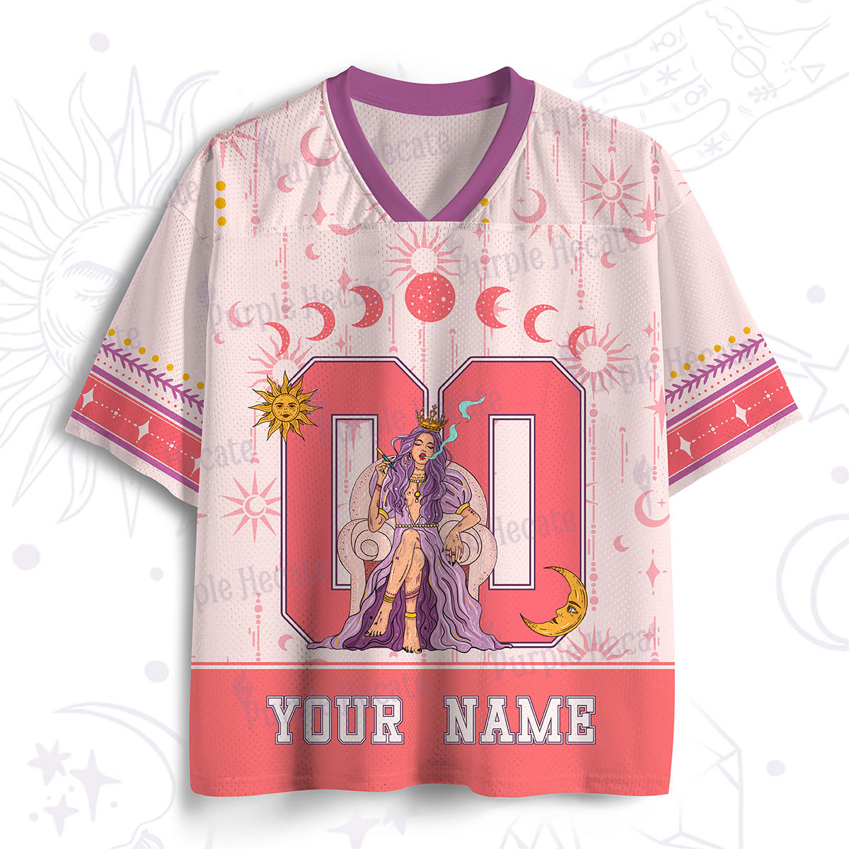 Personalized Purplehecate Arcana 02 The High Priestess Mesh Jersey